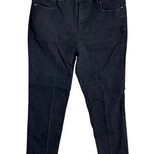 Lexington Straight Jeans Charter Club Black Jeans Size 14 Slightly Faded